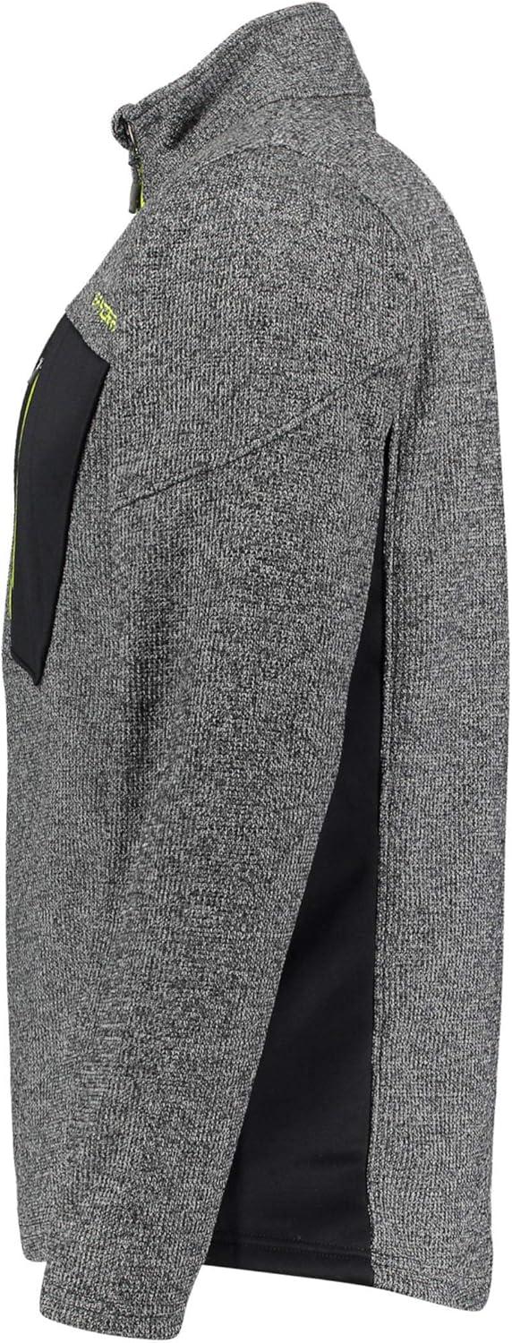 imageSpyder Mens Bandit Hybrid 12 Zip Fleece Ski Mid Layer Sweater JacketBlk Shl