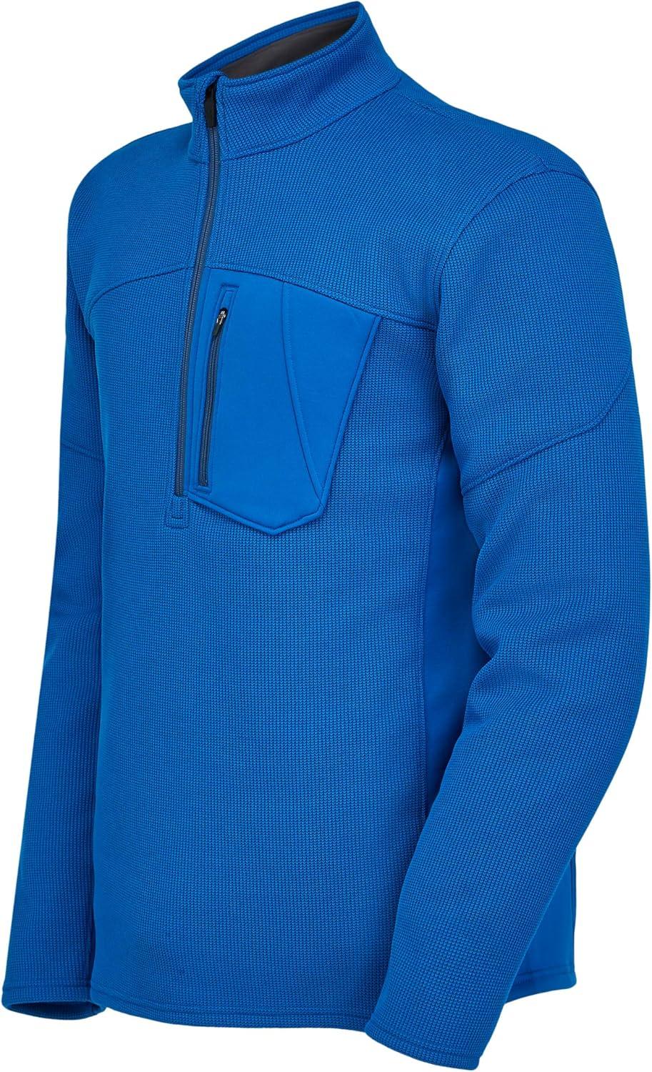 imageSpyder Mens Bandit Hybrid 12 Zip Fleece Ski Mid Layer Sweater JacketCollegiate