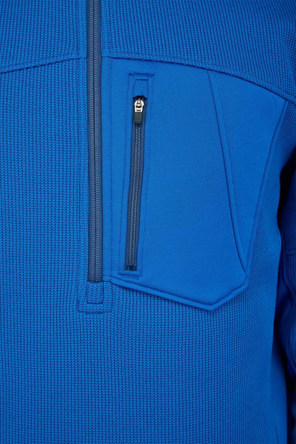 imageSpyder Mens Bandit Hybrid 12 Zip Fleece Ski Mid Layer Sweater JacketCollegiate