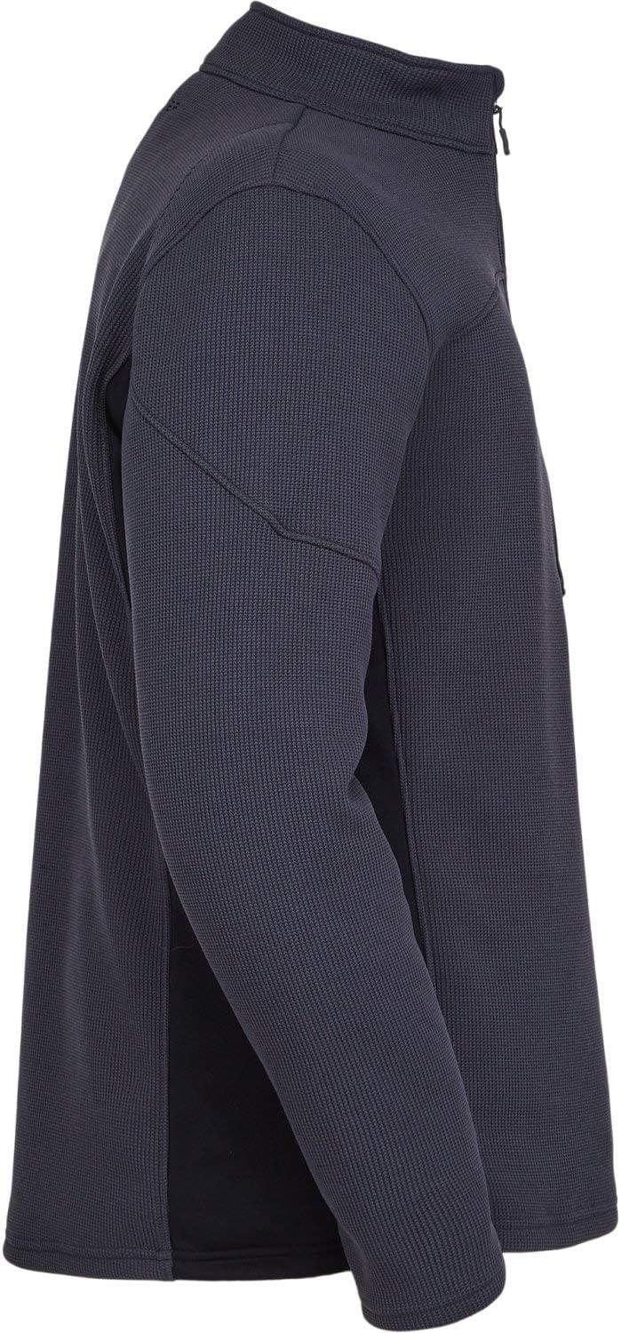 imageSpyder Mens Bandit Hybrid 12 Zip Fleece Ski Mid Layer Sweater JacketEbony