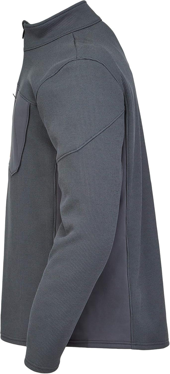 imageSpyder Mens Bandit Hybrid 12 Zip Fleece Ski Mid Layer Sweater JacketImage Grey