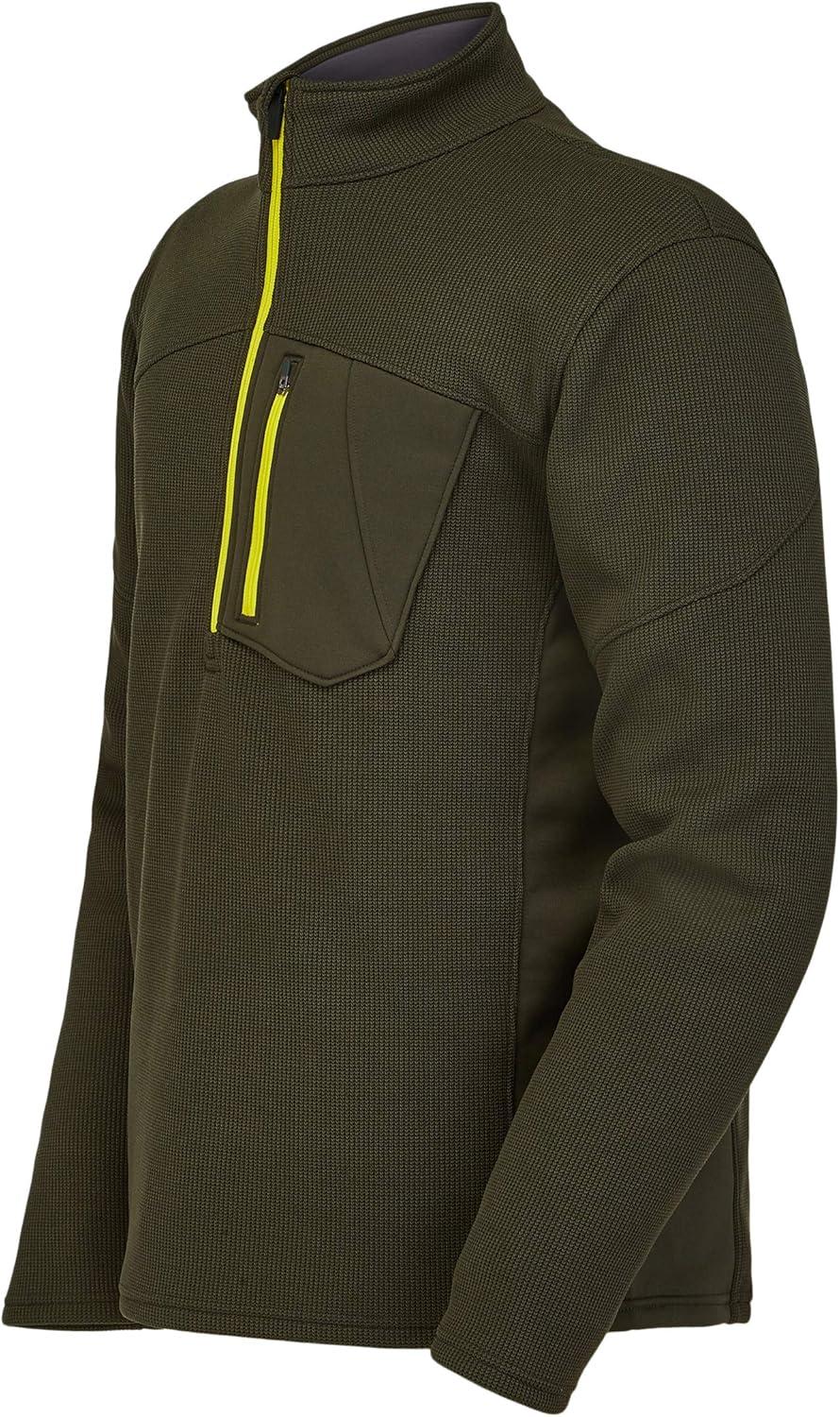 imageSpyder Mens Bandit Hybrid 12 Zip Fleece Ski Mid Layer Sweater JacketOsetra