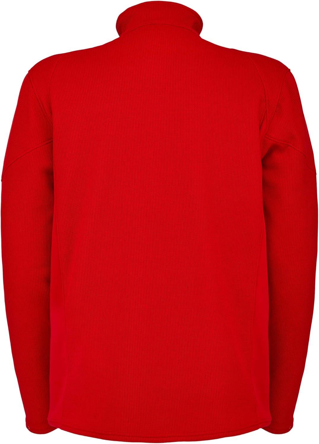 imageSpyder Mens Bandit Hybrid 12 Zip Fleece Ski Mid Layer Sweater JacketRed