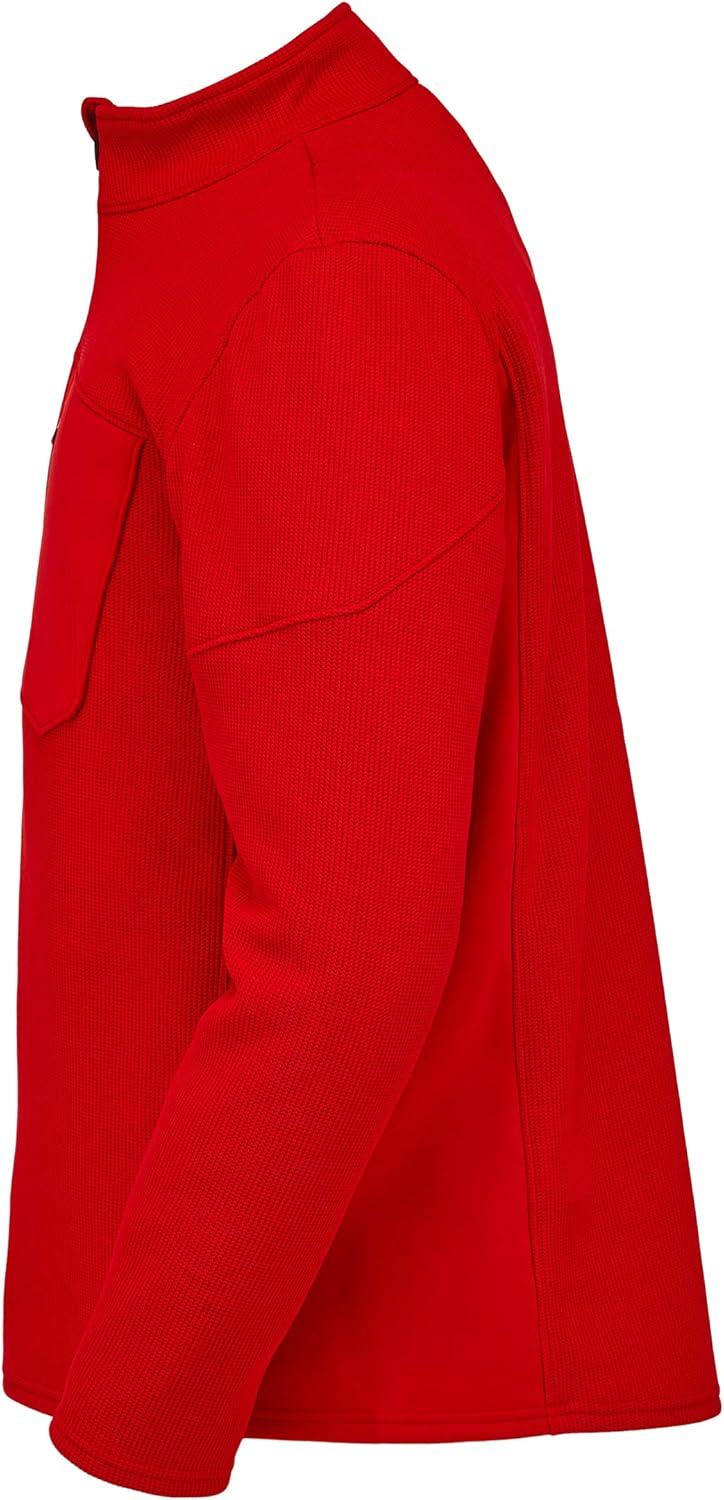 imageSpyder Mens Bandit Hybrid 12 Zip Fleece Ski Mid Layer Sweater JacketRed