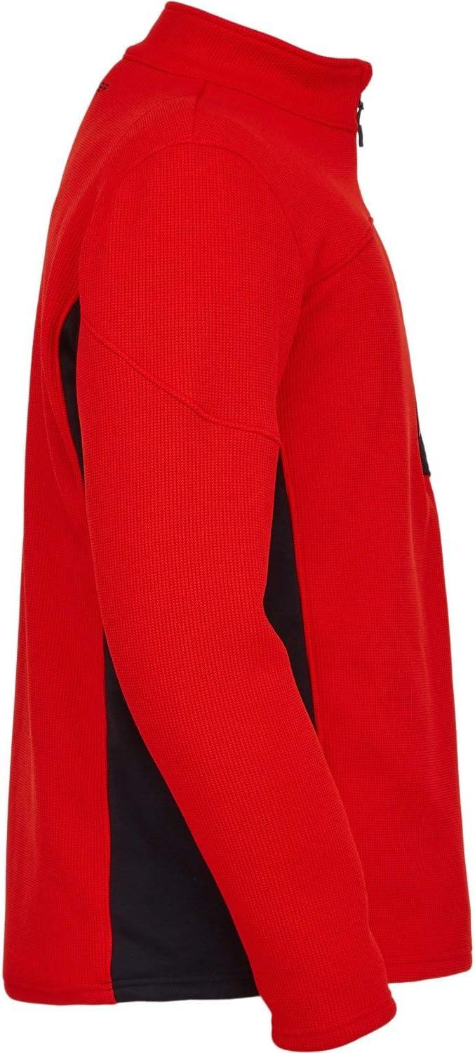 imageSpyder Mens Bandit Hybrid 12 Zip Fleece Ski Mid Layer Sweater JacketVolcano S23