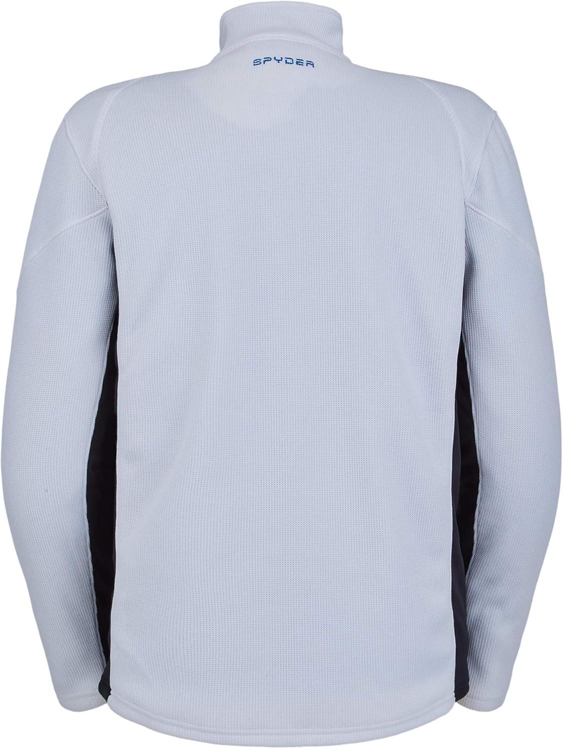 imageSpyder Mens Bandit Hybrid 12 Zip Fleece Ski Mid Layer Sweater JacketWhite