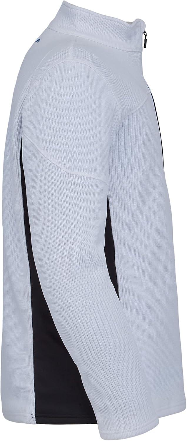 imageSpyder Mens Bandit Hybrid 12 Zip Fleece Ski Mid Layer Sweater JacketWhite