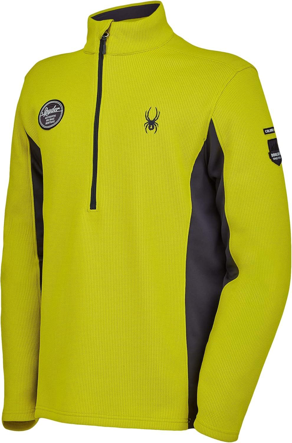 imageSpyder Mens Bandit Wengen Half Zip SweaterCitron