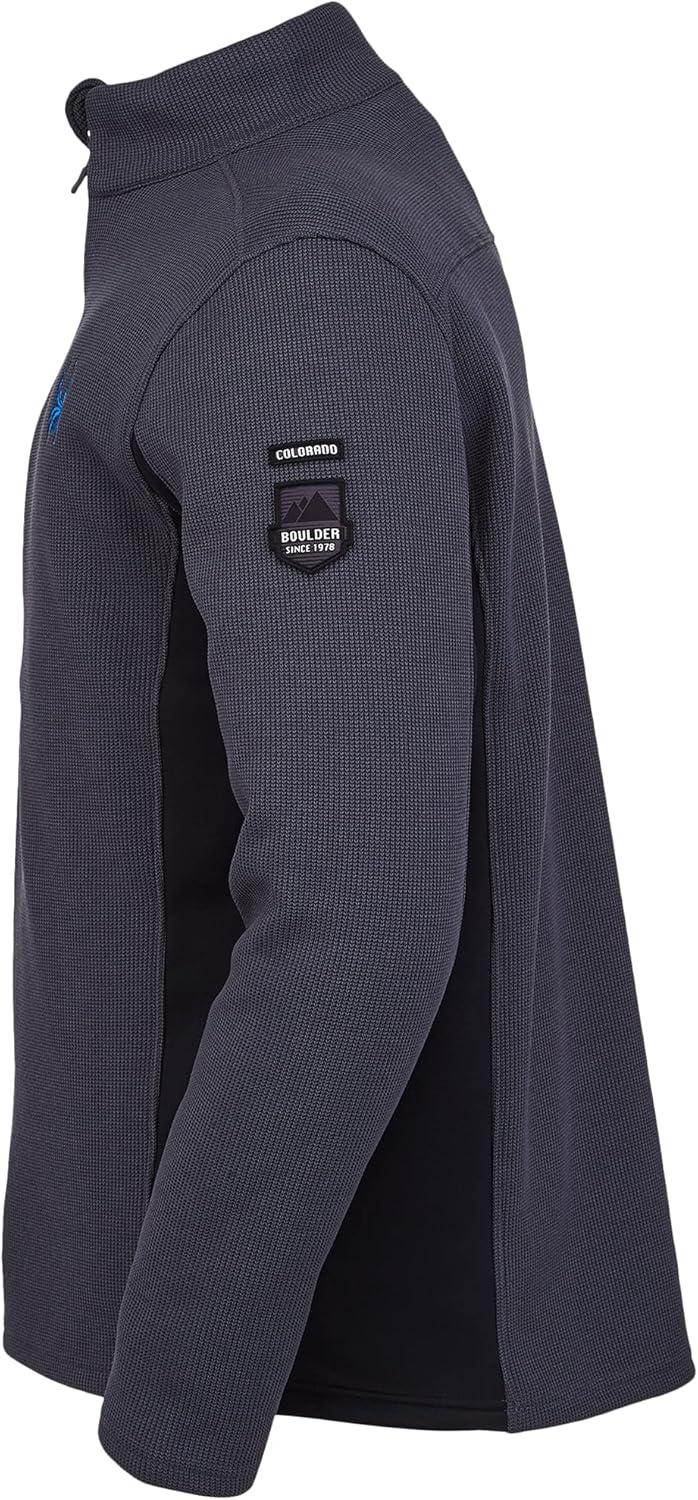 imageSpyder Mens Bandit Wengen Half Zip SweaterEbony