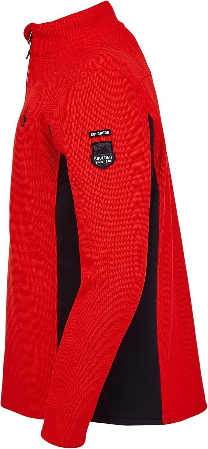 imageSpyder Mens Bandit Wengen Half Zip SweaterVolcano