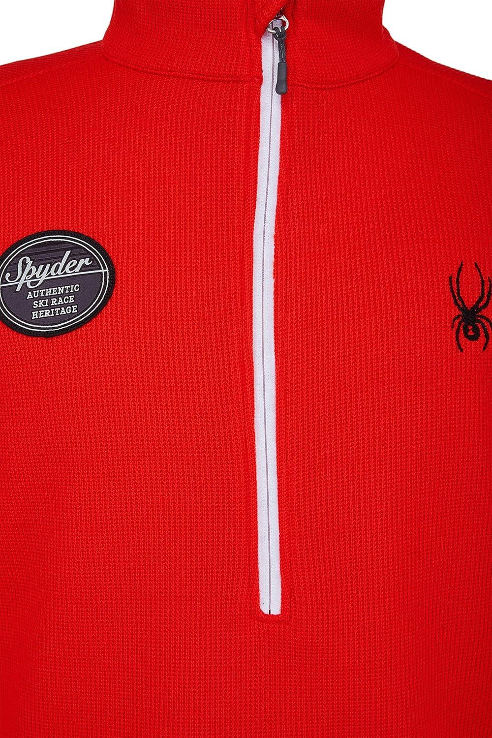 imageSpyder Mens Bandit Wengen Half Zip SweaterVolcano