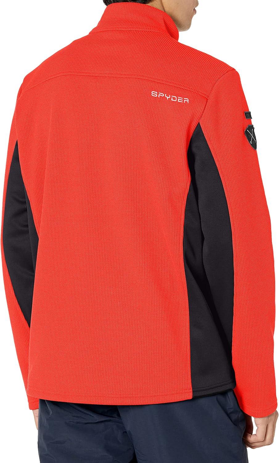 imageSpyder Mens Bandit Wengen Half Zip SweaterVolcano