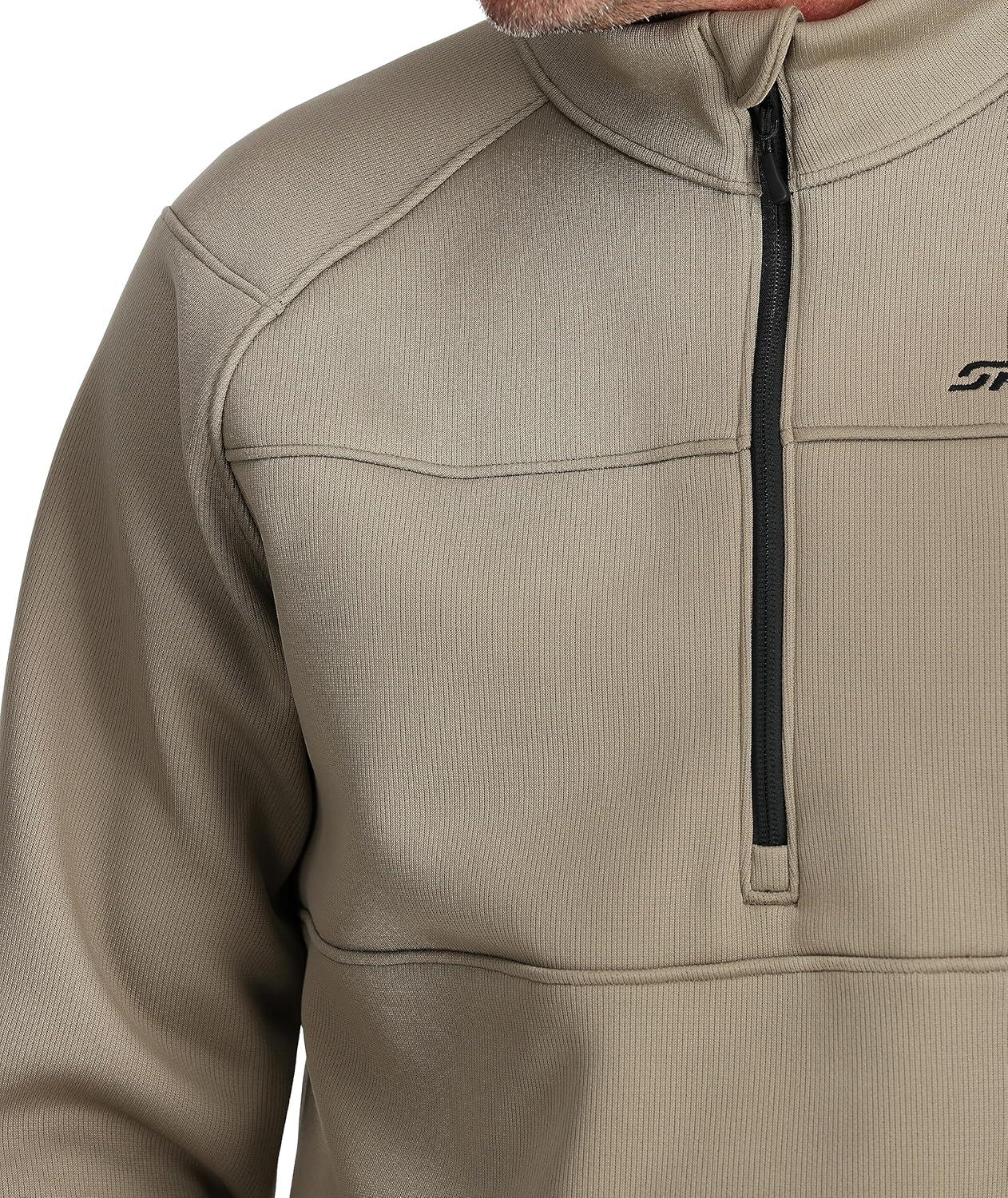 imageSpyder Mens Encore Half Zip SweaterDesert Taupe