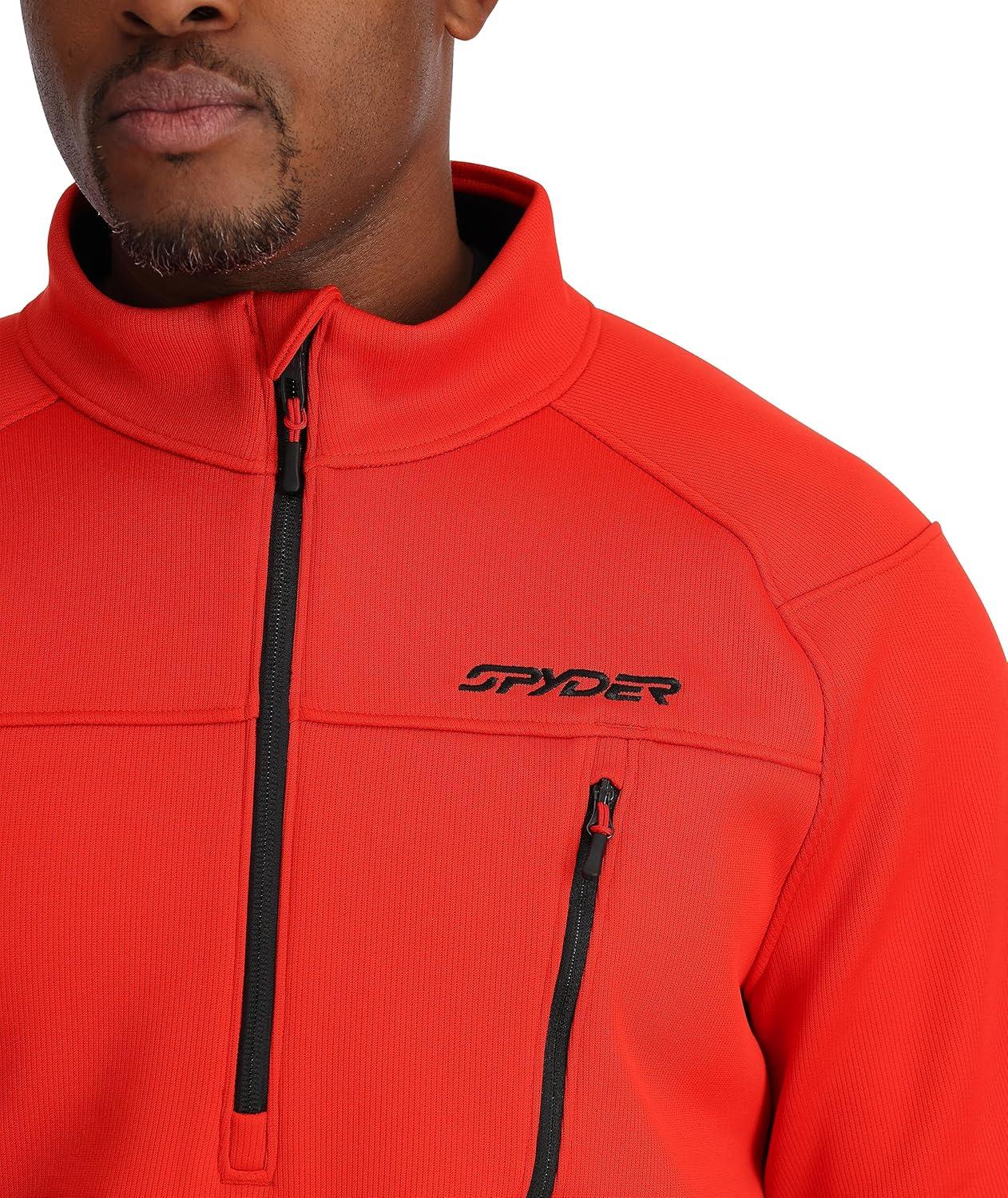imageSpyder Mens Encore Half Zip SweaterVolcano