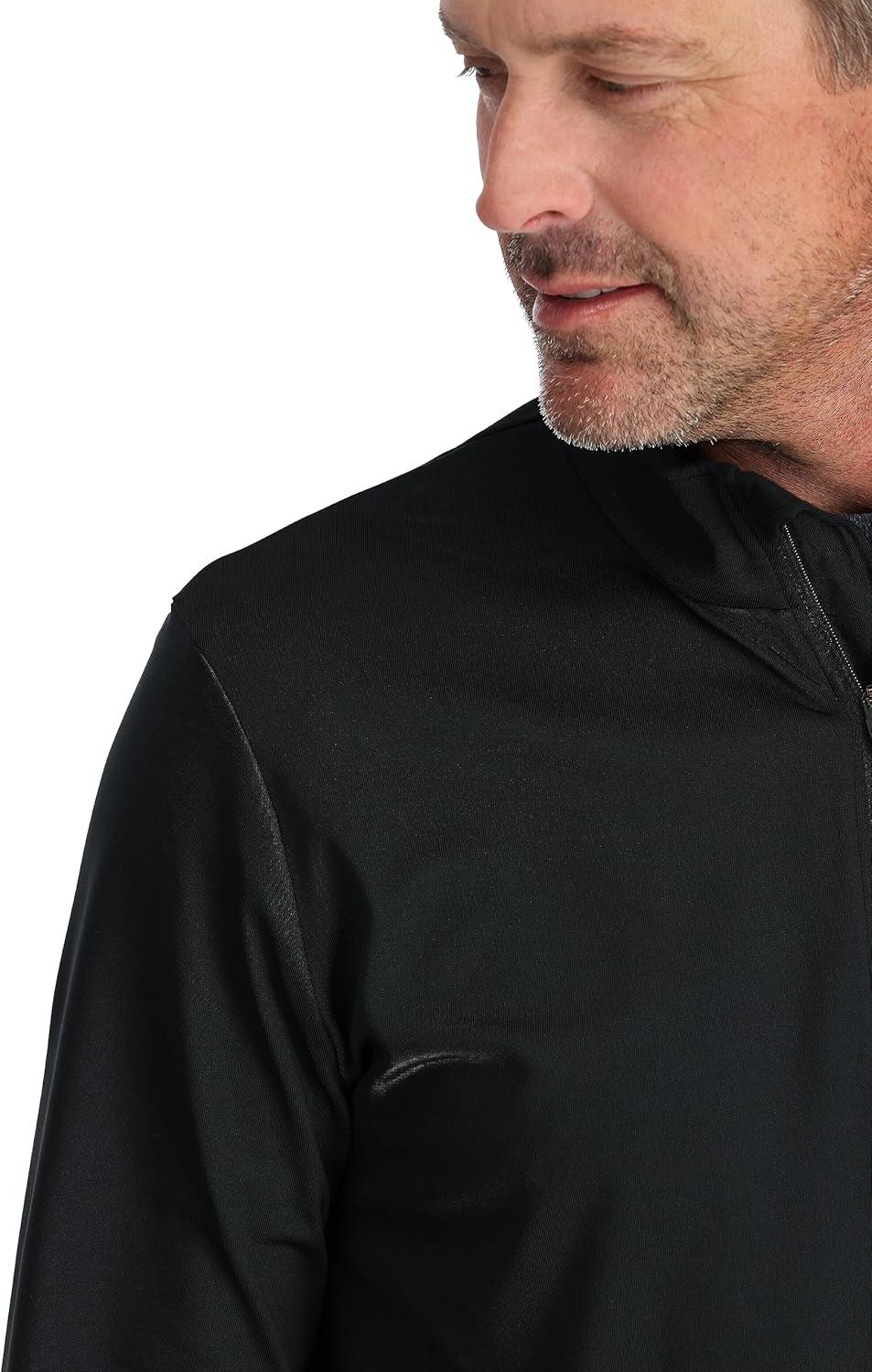 imageSpyder Mens Prospect Half Zip TNeck Ski Base LayerBlack