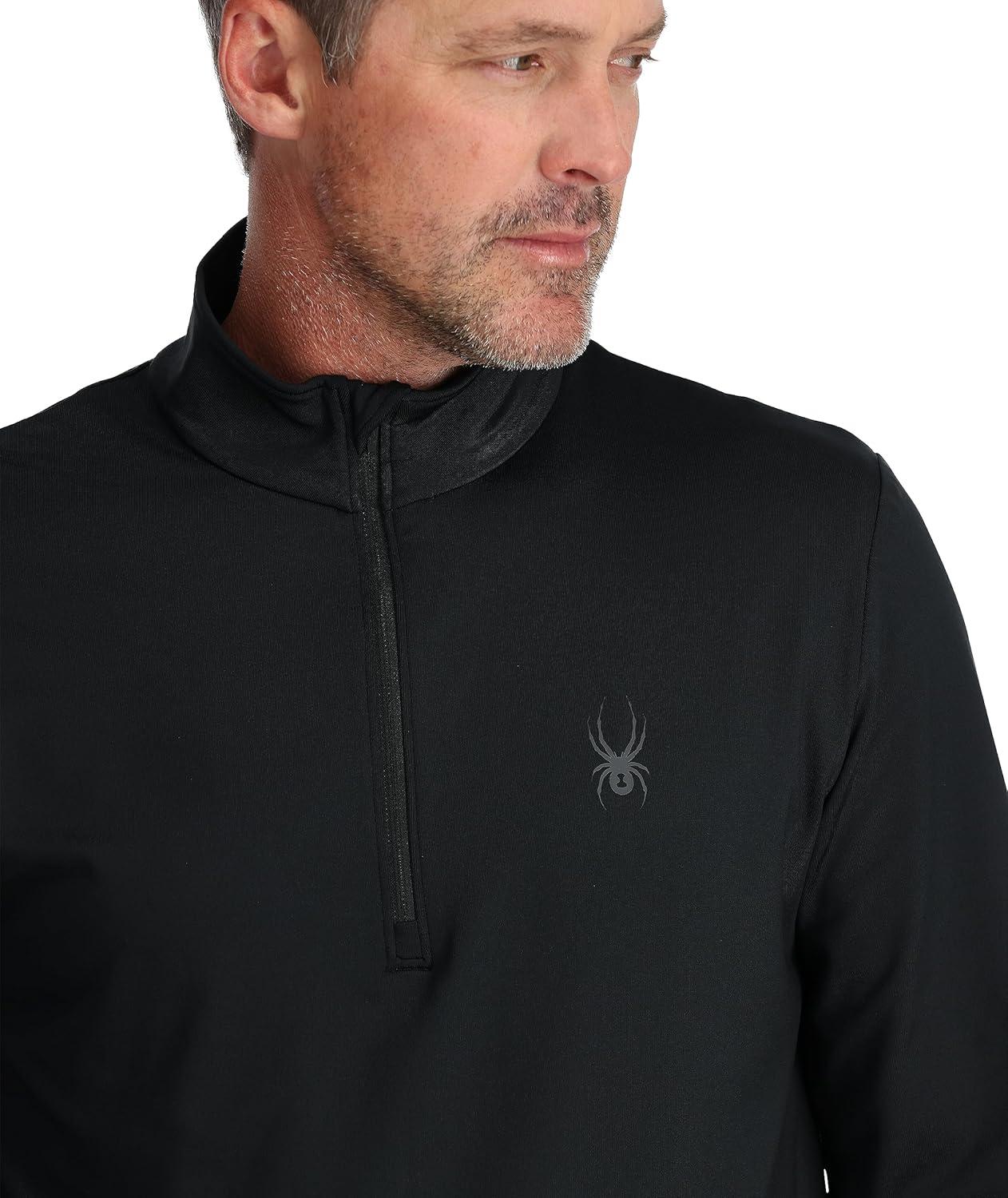 imageSpyder Mens Prospect Half Zip TNeck Ski Base LayerBlack