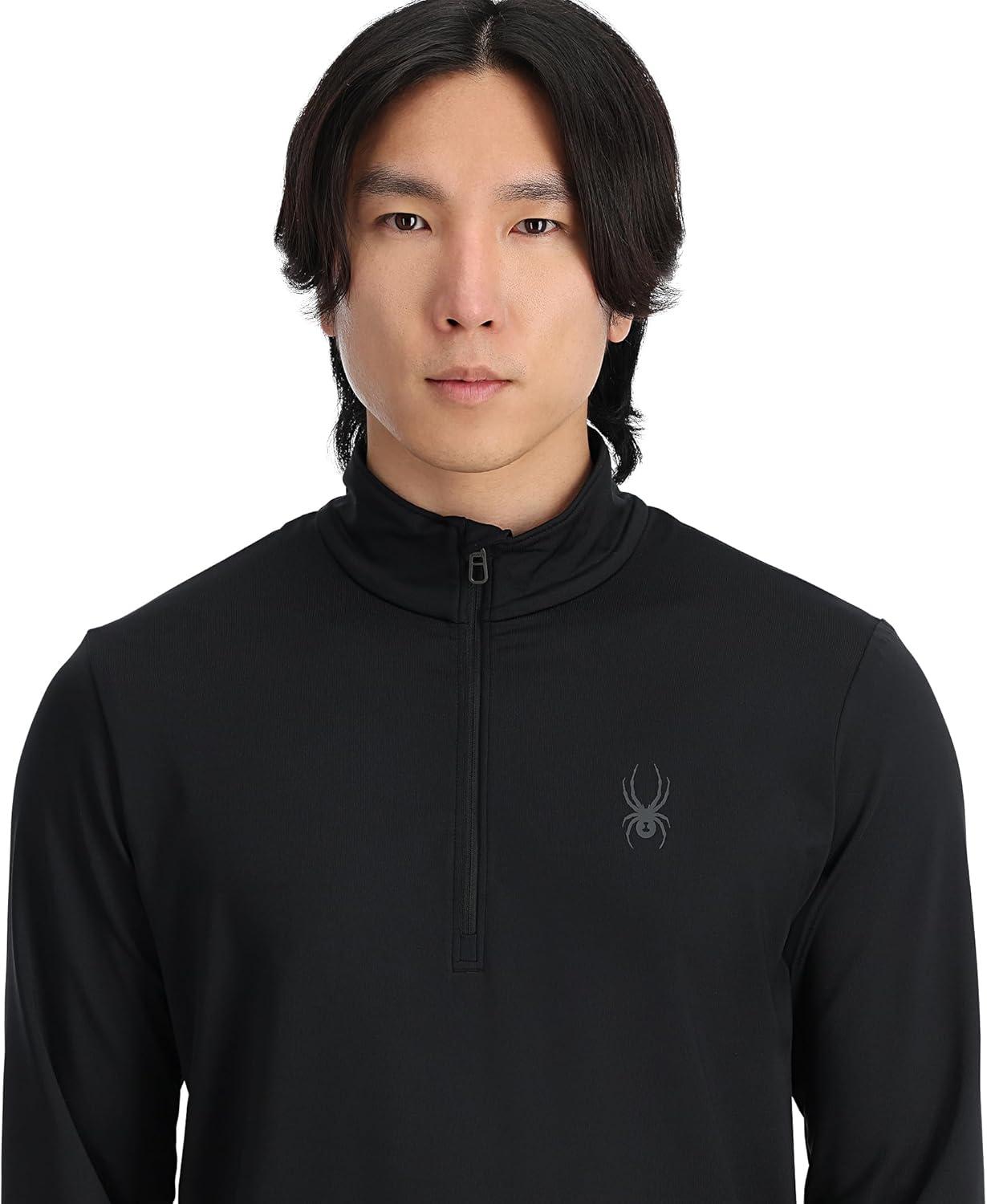 imageSpyder Mens Prospect Half Zip TNeck Ski Base LayerBlack