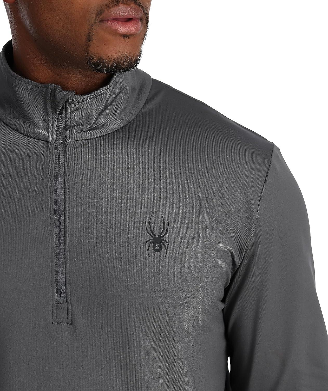 imageSpyder Mens Prospect Half Zip TNeck Ski Base LayerPolar