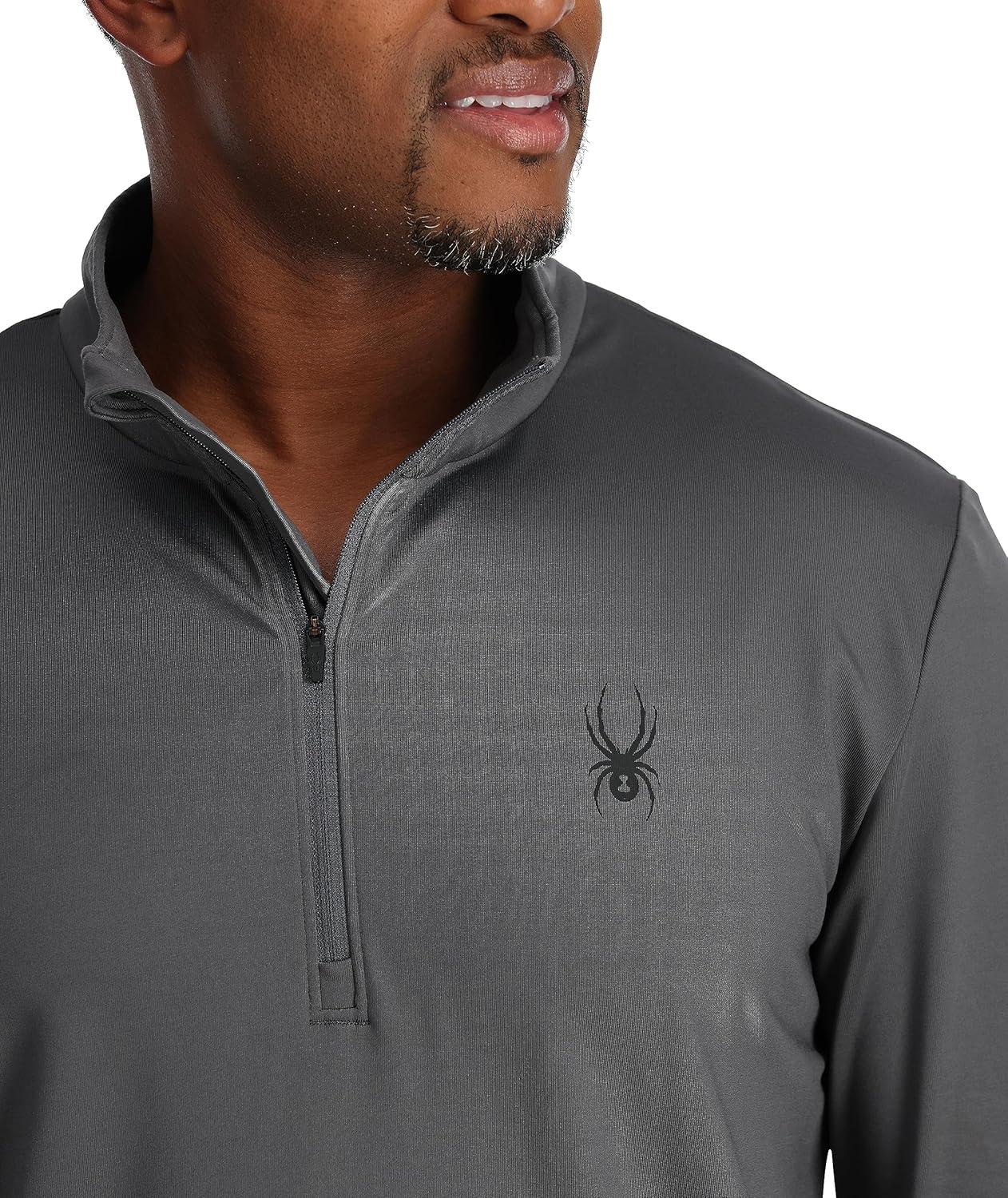 imageSpyder Mens Prospect Half Zip TNeck Ski Base LayerPolar