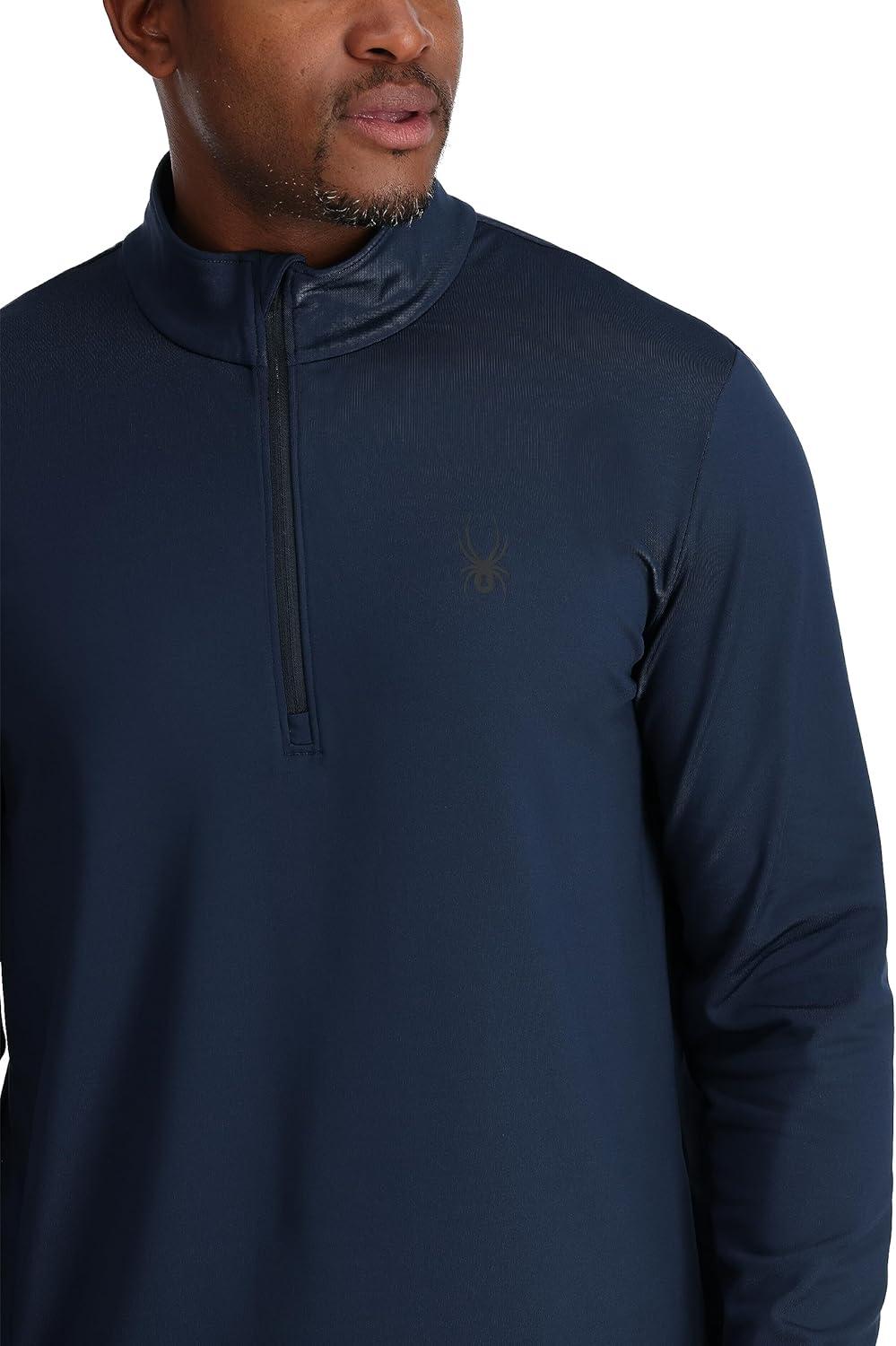 imageSpyder Mens Prospect Half Zip TNeck Ski Base LayerTrue Navy