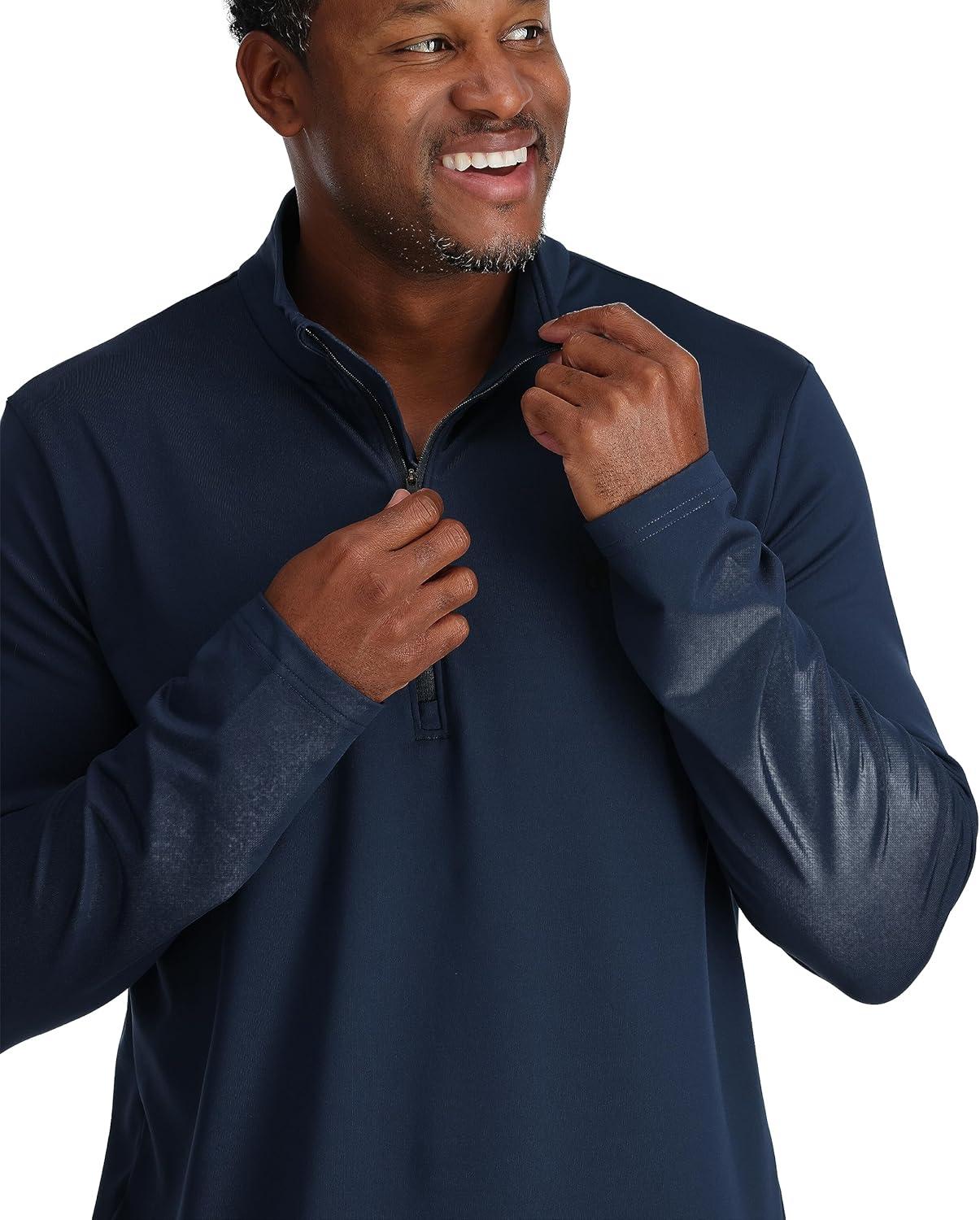 imageSpyder Mens Prospect Half Zip TNeck Ski Base LayerTrue Navy
