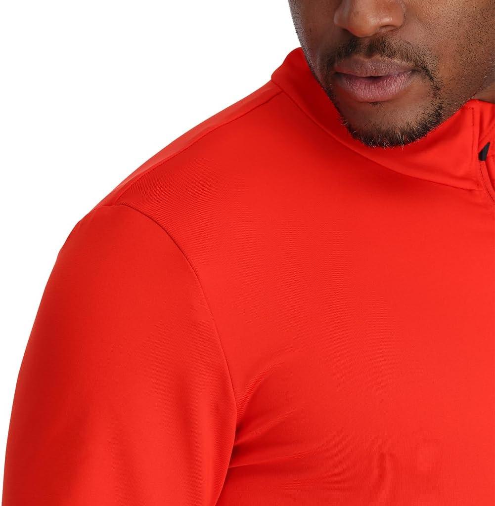 imageSpyder Mens Prospect Half Zip TNeck Ski Base LayerVolcano