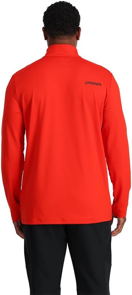 imageSpyder Mens Prospect Half Zip TNeck Ski Base LayerVolcano