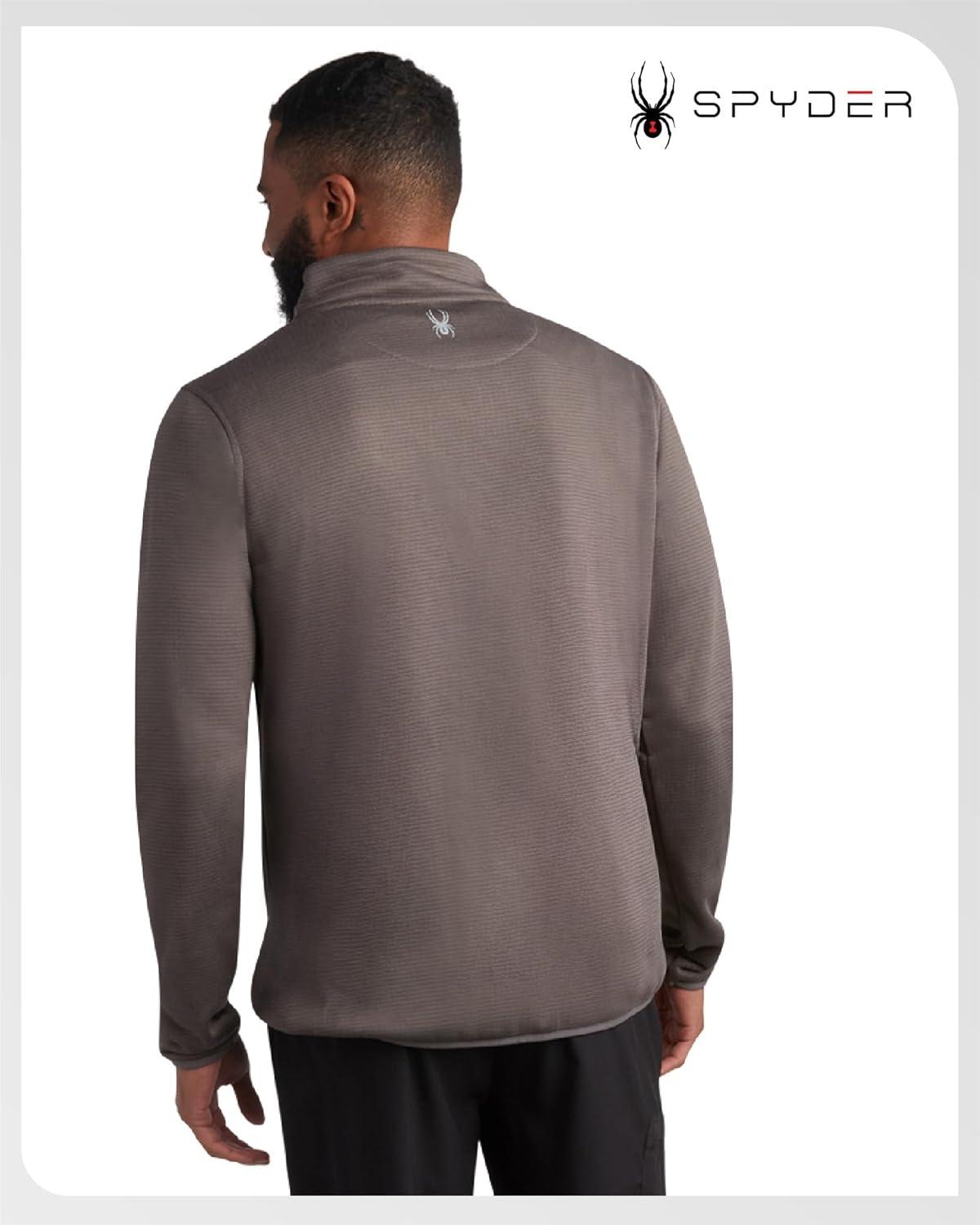 imageSpyder Mens Quarter Zip Pullover Sweatshirt Lightweight Soft Fleece Athletic Pullover Gym amp Running Sweatshirts for MenPolar Zip