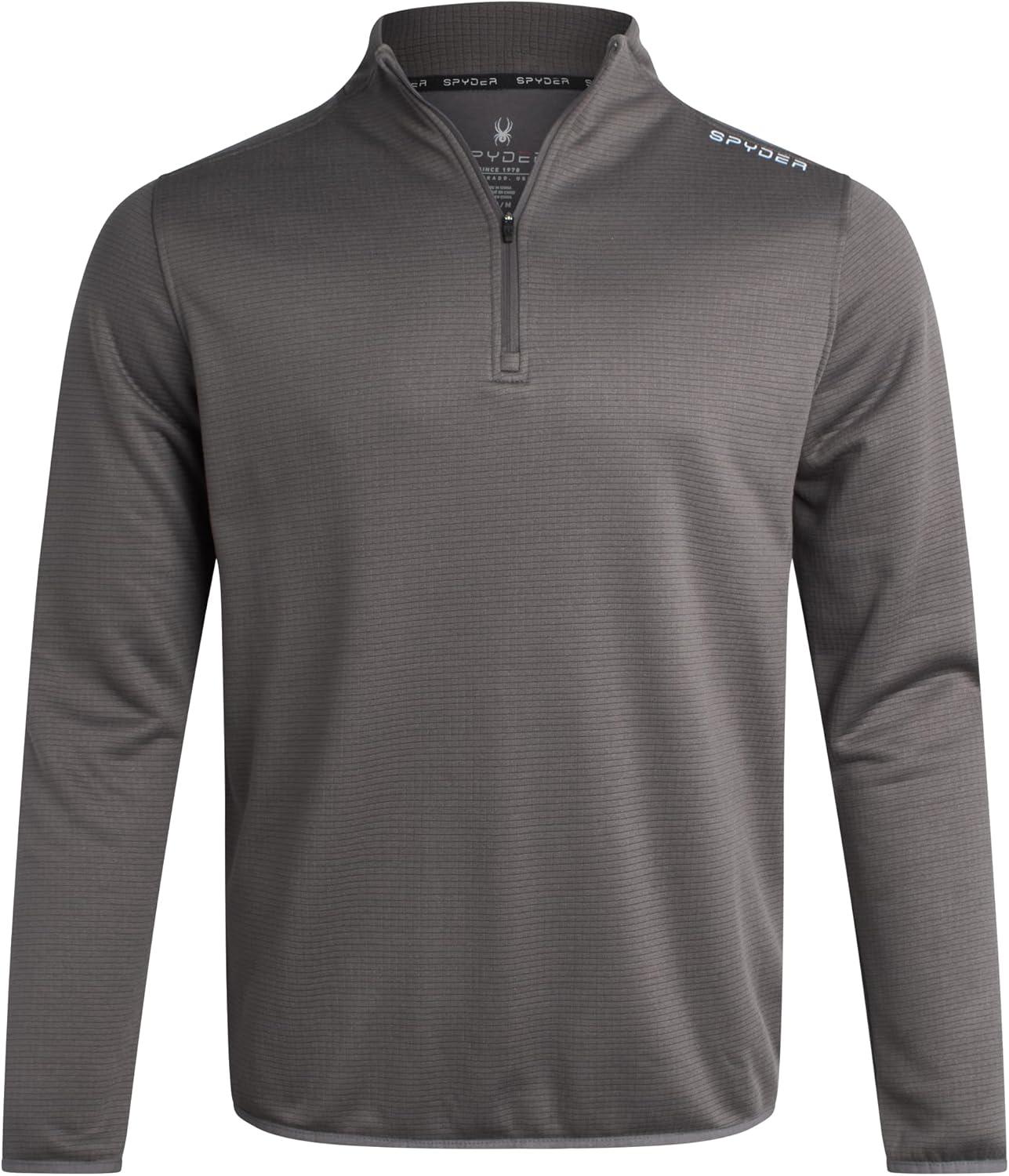 imageSpyder Mens Quarter Zip Pullover Sweatshirt Lightweight Soft Fleece Athletic Pullover Gym amp Running Sweatshirts for MenPolar Zip