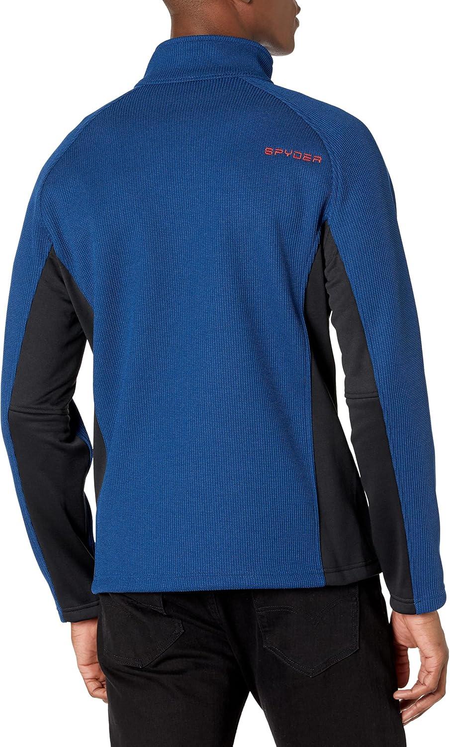 imageSpyder Mens Standard Outbound Half Zip MidWeight Mock Neck SweaterAbyss
