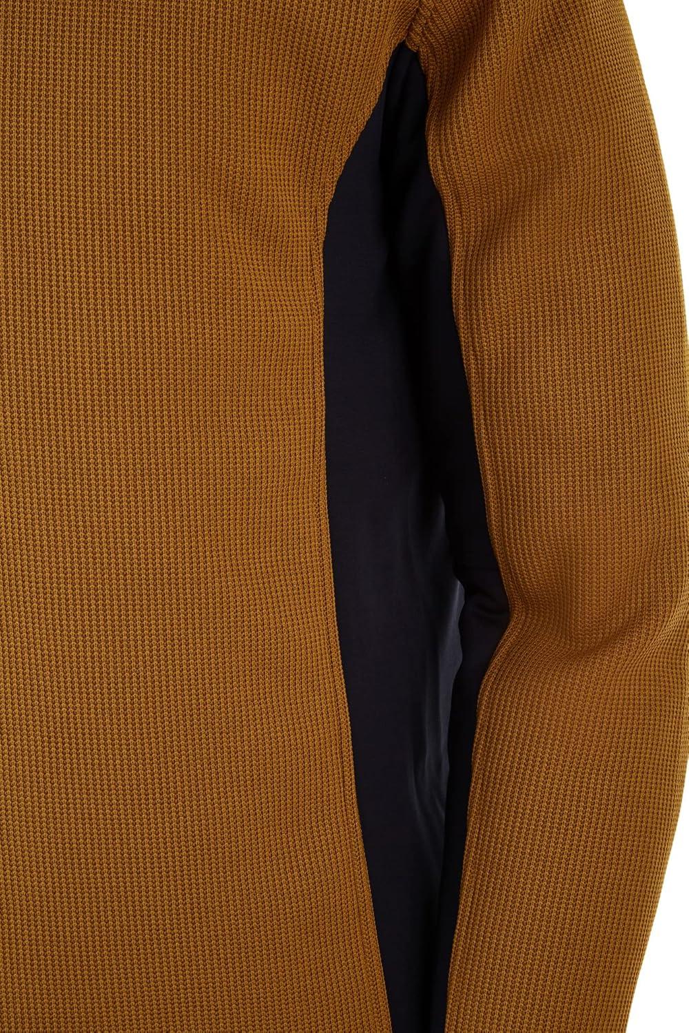 imageSpyder Mens Standard Outbound Half Zip MidWeight Mock Neck SweaterToasted