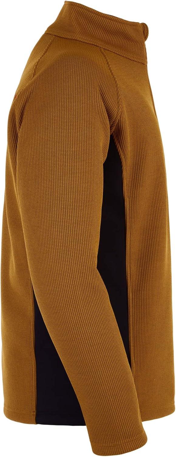 imageSpyder Mens Standard Outbound Half Zip MidWeight Mock Neck SweaterToasted