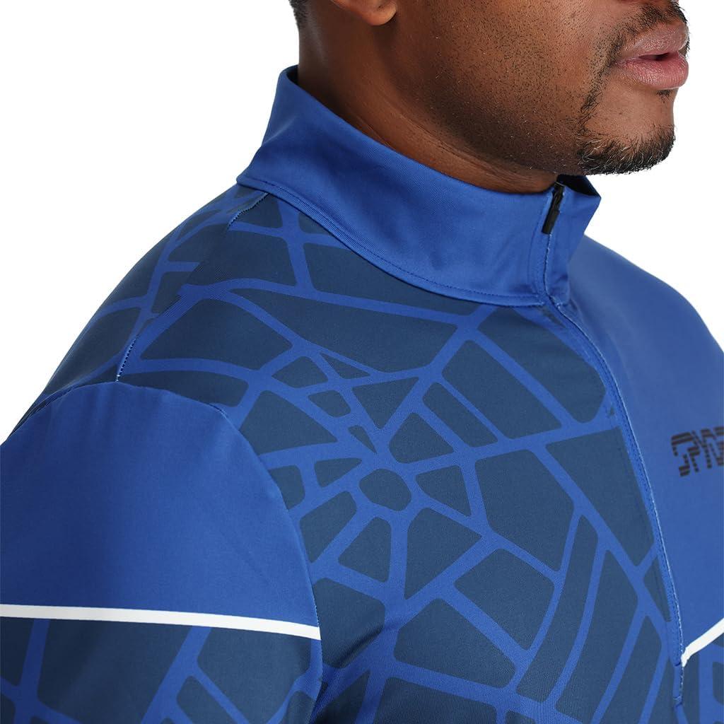 imageSpyder Mens Vital Zip TNeckElectric Blue