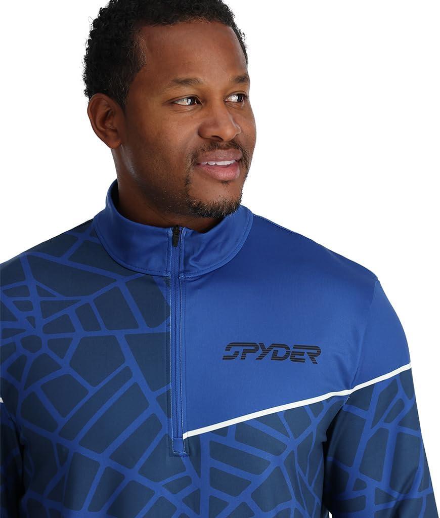 imageSpyder Mens Vital Zip TNeckElectric Blue