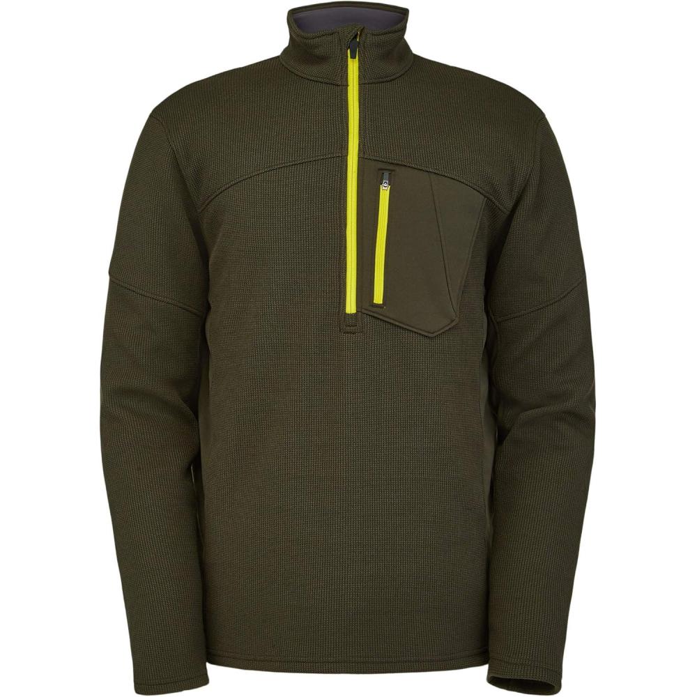 imageSpyder Mens Bandit Hybrid 12 Zip Fleece Ski Mid Layer Sweater JacketOsetra