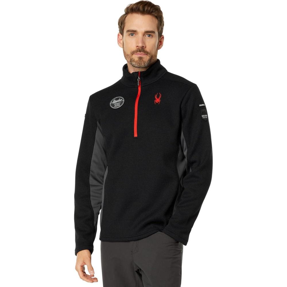 imageSpyder Mens Bandit Wengen Half Zip SweaterBlack