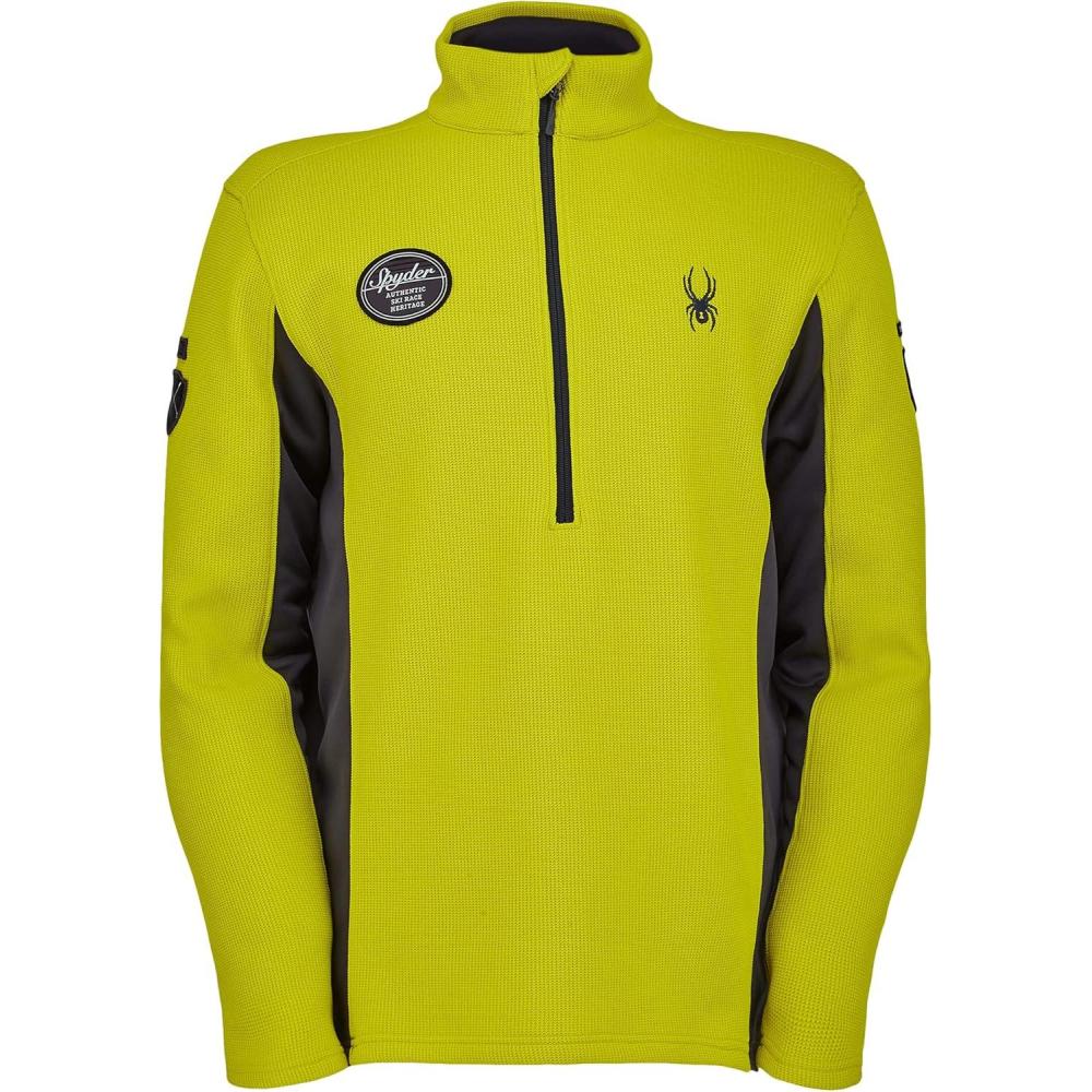 imageSpyder Mens Bandit Wengen Half Zip SweaterCitron