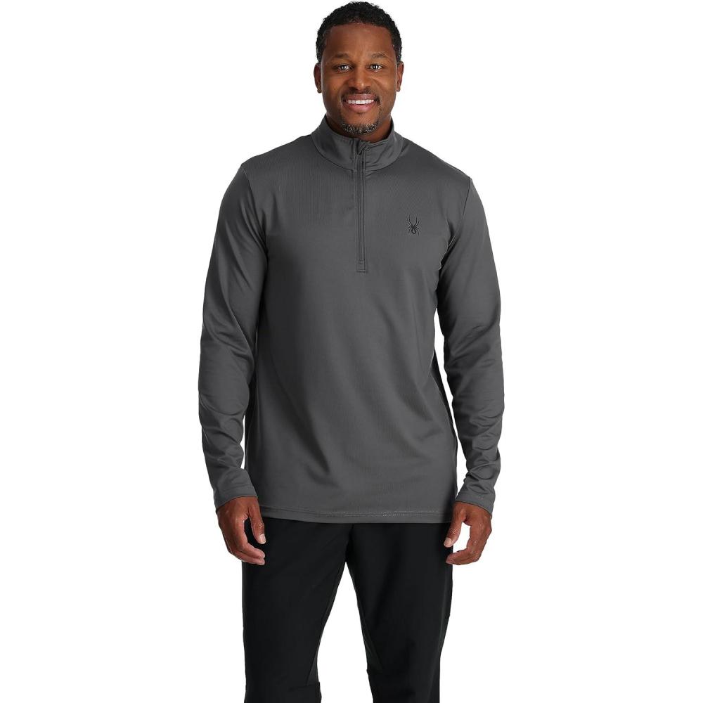 imageSpyder Mens Prospect Half Zip TNeck Ski Base LayerPolar
