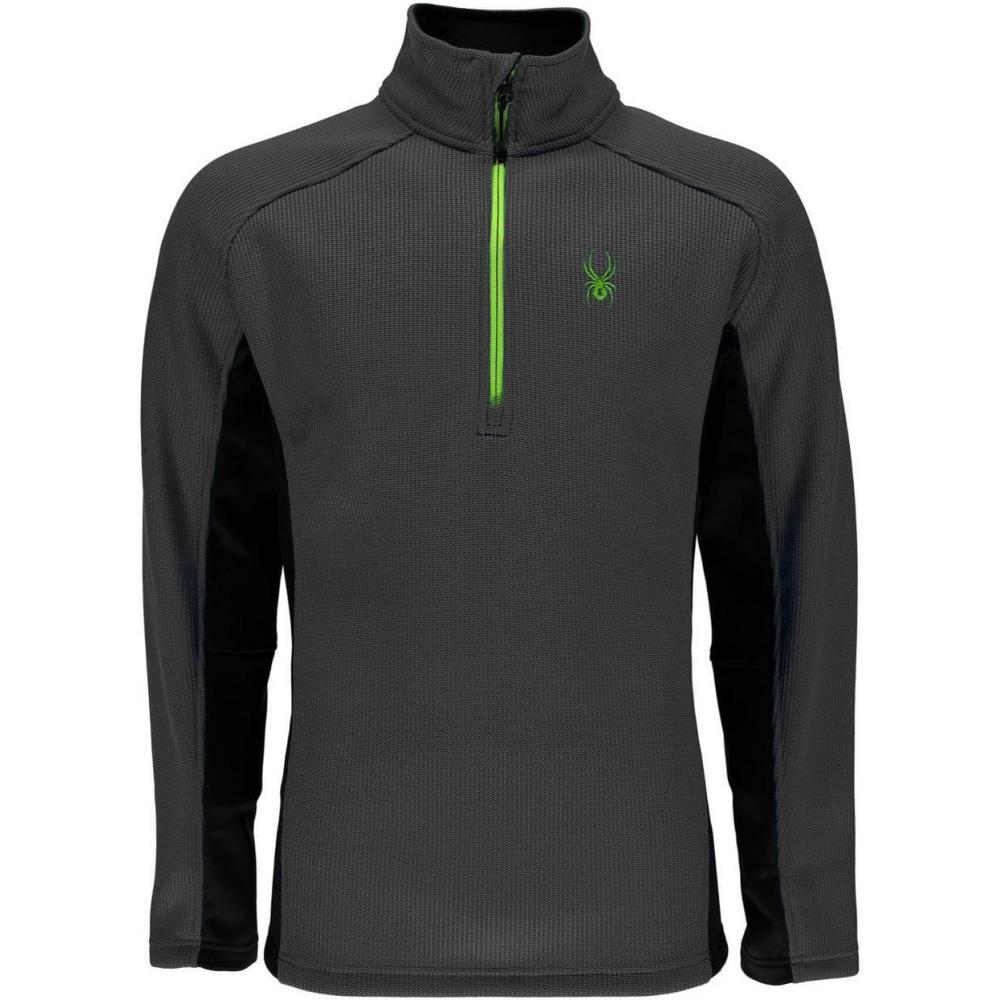 imageSpyder Mens Standard Outbound Half Zip MidWeight Mock Neck SweaterPolarBlack