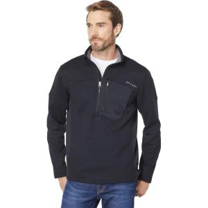 Spyder Men’s Bandit Hybrid 1/2 Zip Fleece Ski Mid Layer Sweater Jacket(Black)