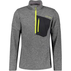 Spyder Men’s Bandit Hybrid 1/2 Zip Fleece Ski Mid Layer Sweater Jacket(Blk Shl)