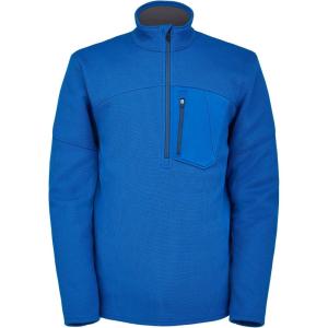 Spyder Men’s Bandit Hybrid 1/2 Zip Fleece Ski Mid Layer Sweater Jacket(Collegiate)