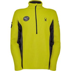 Spyder Mens Bandit Wengen Half Zip Sweater(Citron)