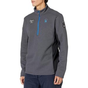 Spyder Mens Bandit Wengen Half Zip Sweater(Ebony)