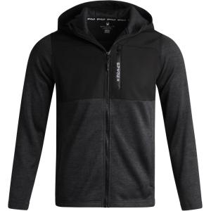 Spyder Mens Fleece Jacket – Lightweight Cozy Full Zip Hooded Jackets for Men – Soft Performance Fleece Hiking Outdoor Jacket(Black)