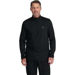 Spyder Men’s Prospect Half Zip T-Neck Ski Base Layer(Black)