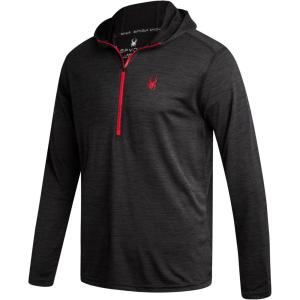 Spyder Mens Quarter Zip Pullover Sweatshirt – Lightweight Performance Fleece Dry Fit Quarter Zip Hoodie Sweatshirts for Men(Black)