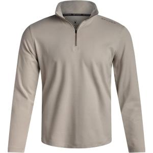 Spyder Mens Quarter Zip Pullover Sweatshirt – Lightweight Soft Fleece Athletic Pullover – Gym & Running Sweatshirts for Men(Bone)