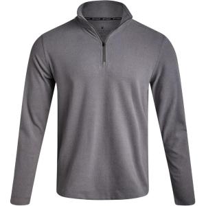 Spyder Mens Quarter Zip Pullover Sweatshirt – Lightweight Soft Fleece Athletic Pullover – Gym & Running Sweatshirts for Men(Steel Grey)