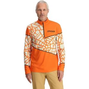 Spyder mens Vital 1/2 Zip(Orange Shock)
